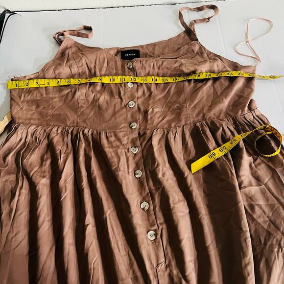 Heyson All Day Full Wide Leg Button Down Jumpsuit Size 2XL NWT - Picture 9 of 10